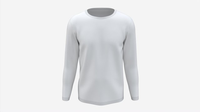 Sweatshirt for Men Mockup 01 White 3Dモデル .c4d .max .obj .3ds .fbx .stl .blend 