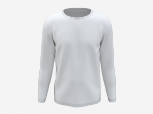 Sweatshirt for Men Mockup 01 White Modelo 3D