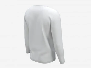 Sweatshirt for Men Mockup 01 White 3D Model