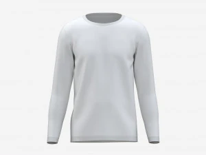 Sweatshirt for Men Mockup 01 White 3D Model