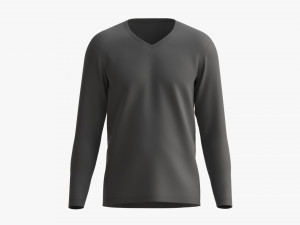 Sweatshirt for Men Mockup 02 Black 3D 模型