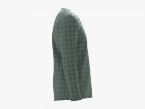Sweatshirt for Men Mockup 02 Green square pattern 3Dモデル