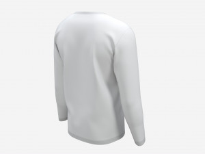 Sweatshirt for Men Mockup 02 White Modelo 3D