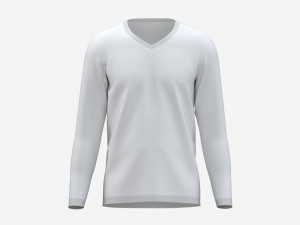 Sweatshirt for Men Mockup 02 White Modelo 3D