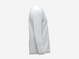 Sweatshirt for Men Mockup 02 White Modelo 3D