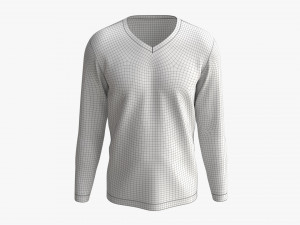 Sweatshirt for Men Mockup 02 White Modelo 3D