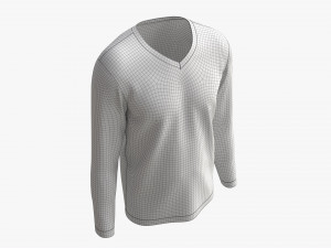 Sweatshirt for Men Mockup 02 White Modelo 3D