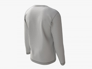 Sweatshirt for Men Mockup 02 White Modelo 3D