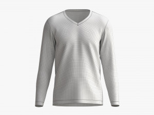Sweatshirt for Men Mockup 02 White Modelo 3D