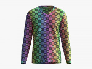 Sweatshirt for Men Mockup 02 White Modelo 3D