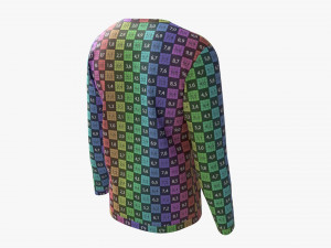 Sweatshirt for Men Mockup 02 White Modelo 3D