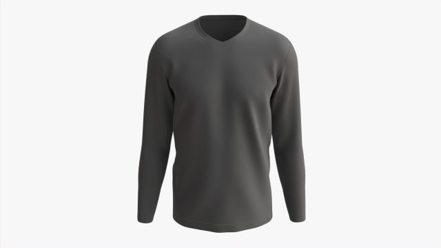 Sweatshirt for Men Mockup 03 Black Model 3D .c4d .max .obj .3ds .fbx .stl .blend 