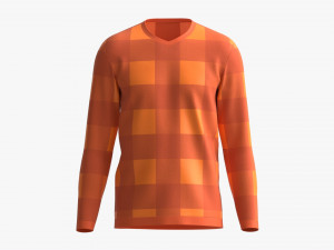 Sweatshirt for Men Mockup 03 Orange 3D 模型