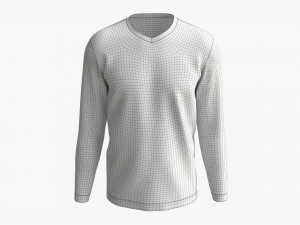 Sweatshirt for Men Mockup 03 Orange 3D 模型