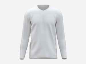 Sweatshirt for Men Mockup 03 White 3D Model