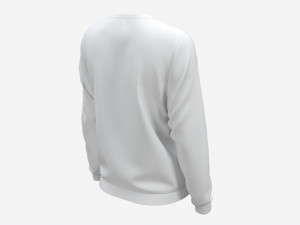 Sweatshirt for Women Mockup 01 White 3D Model