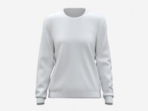 Sweatshirt for Women Mockup 01 White 3D Model