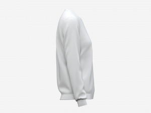 Sweatshirt for Women Mockup 01 White 3D Model