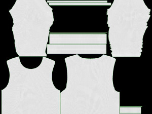 Sweatshirt for Women Mockup 01 White 3D Model