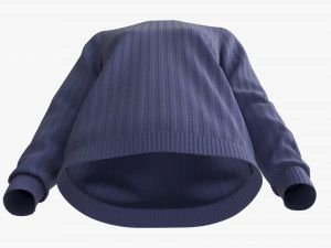 Sweatshirt for Women Mockup 01 Wool Blue 3D मॉडल