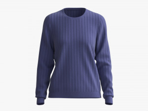 Sweatshirt for Women Mockup 01 Wool Blue 3D मॉडल