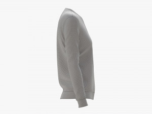Sweatshirt for Women Mockup 02 Blue 3D Model