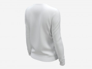 Sweatshirt for Women Mockup 02 White 3D Model