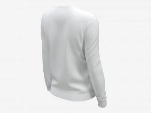 Kadın Kazak Mockup 02 Beyaz 3D Model