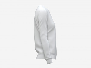 Sweatshirt for Women Mockup 02 White 3D Model