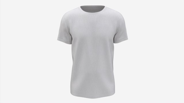 T-shirt for Men Mockup 01 Cotton White Modello 3D .c4d .max .obj .3ds .fbx .stl .blend 