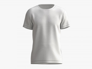 T-shirt for Men Mockup 01 Yellow Blue Stripes 3D Модель