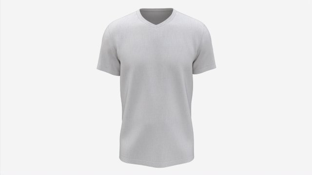 T-shirt for Men Mockup 02 Cotton White Modelo 3D .c4d .max .obj .3ds .fbx .stl .blend