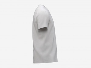T-shirt for Men Mockup 02 Cotton White Modelo 3D