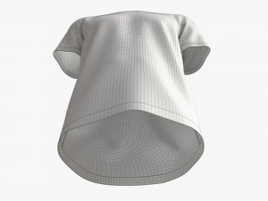 T-shirt for Men Mockup 02 Velvet Blue Modèle 3D