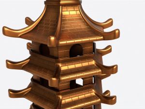 Wenchang Pagoda Tower 3D Model