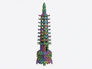 Wenchang Pagoda Tower 3D Model