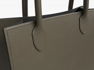 Women Leather Tote Bag 3D Model