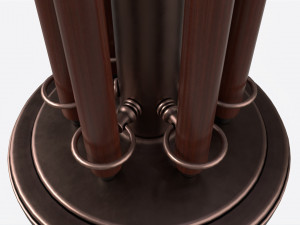 Billiard 6 Cue Free Floor Rack 3D Модель