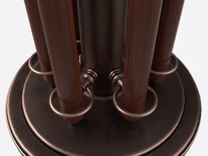 Billiard 6 Cue Free Floor Rack 3D Model
