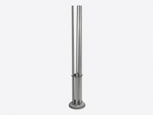 Billiard 6 Cue Free Floor Rack 3D Модель