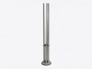 Billiard 6 Cue Free Floor Rack 3D Model