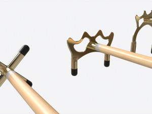 Billiard Cue Bridge Set 3D 模型