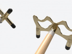 Billiard Cue Bridge Set 3D 模型