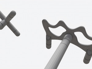 Billiard Cue Bridge Set 3D 模型