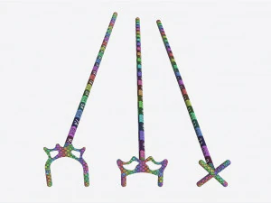 Billiard Cue Bridge Set 3D Model
