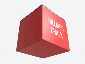 Billiard Cue Chalk Modelo 3D