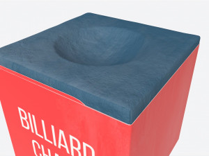 Billiard Cue Chalk Modelo 3D
