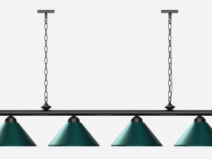 Billiard Hanging 4-light Fixture Modelo 3D