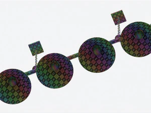 Billiard Hanging 4-light Fixture 3D Model