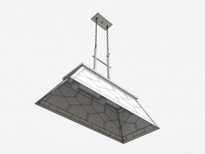Billiard Hanging Light for 7-9 Foot Table 3D Model